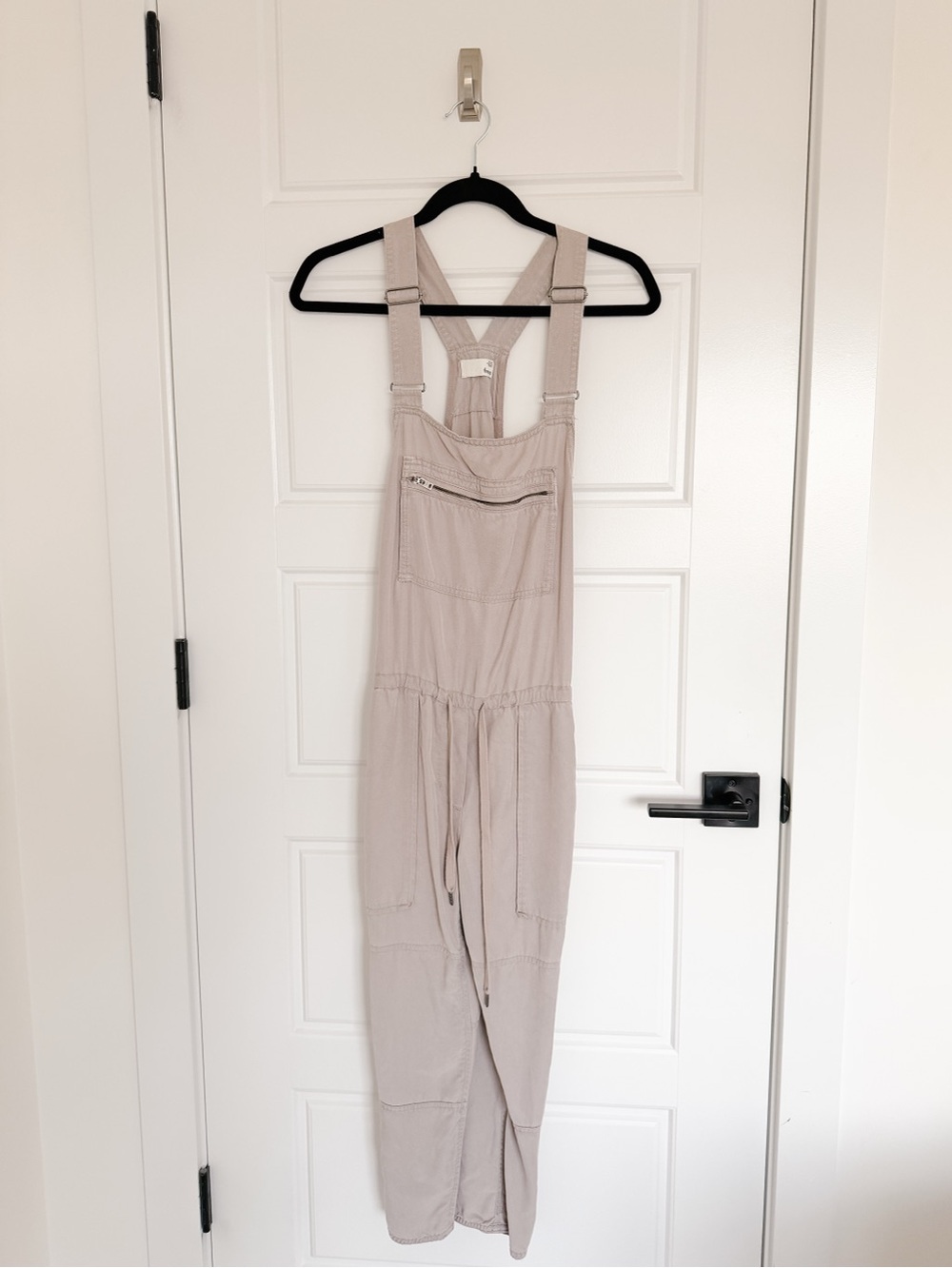 Aritzia Women's Taupe Drawstring overalls